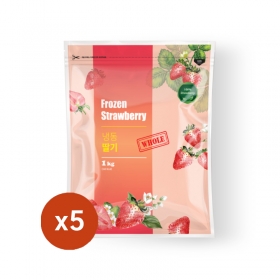 맥그로우 급속냉동 딸기 이지트랩100% 1kg&times;5ea,!