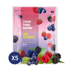 맥그로우 급속냉동 트리플베리100% 1kg&times;5ea,!