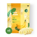 맥그로우 급속냉동 바나나슬라이스100% 1kg&times;5ea,!