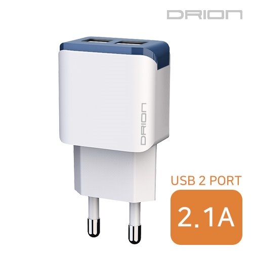 드리온가정용 USB2구 충전기 2.1A(케이블미포함)