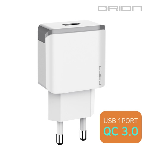 드리온 가정용충전기 USB1구 QC 3.0(케이블미포함)