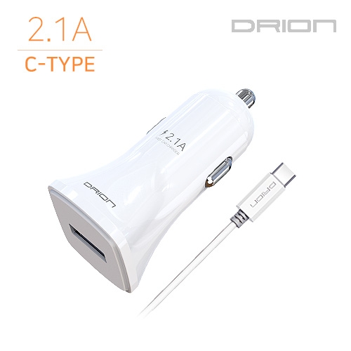 드리온 차량용충전기 USB1구 2.1A (C-TYPE)