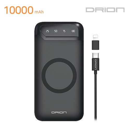 드리온 5W 무선충전 보조배터리 10000mAh ( C-TYPE CABLE + 8 PIN GEN )