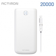 엑티몬 USB 2 포트 보조배터리 20000mAh ( C Cable + 8 Gender )