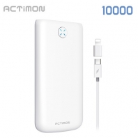 엑티몬 USB 2 포트 보조배터리 10000mAh ( C Cable + 8 Gender )