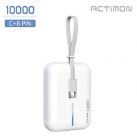 엑티몬 C+8핀 듀얼 미니 보조배터리 10000mAh ( C + 8 PIN )