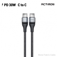 엑티몬 PD30W CtoC 메탈 케이블 - 1.2M (C to C)