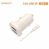 드리온 차량용 3.4A 충전기 (USB 2 포트) C-TYPE