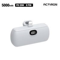 엑티몬 20W 고속 일체형 보조배터리 5000mAh (8 PIN)