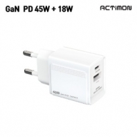 엑티몬 가정용 PD 45W 충전기 (C+USB 포트)  A-PD45W-CU