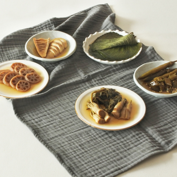 별미 장아찌 4종 200g (고추, 연근, 죽순, 두릅)