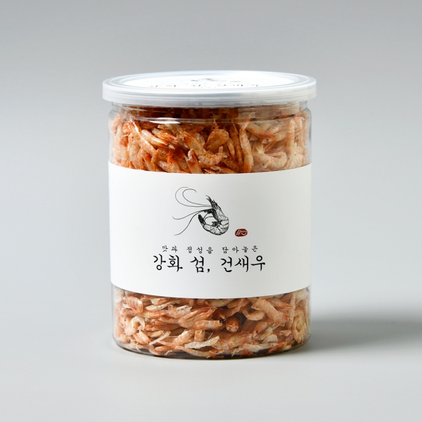 국내산 강화섬 건새우(보리새우, 참새우) 100g 캔시머 위생용기