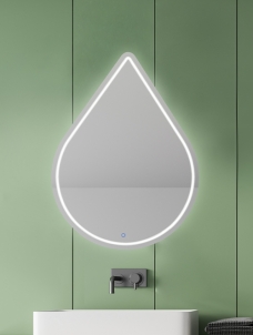 주문품) LED 물방울 엣칭 비정형 조명 거울