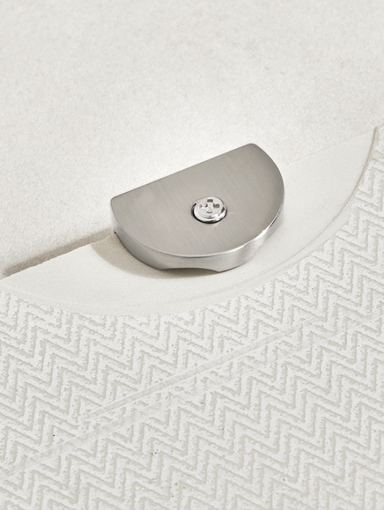 로마 화이트 일자선반 무광 포세린 타일