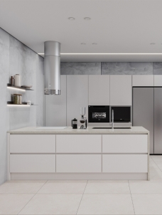 P04_라인 브라운 주방 패키지 대면형 11자 (견적상담)