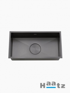 하츠 블랙 사각 싱크볼 830 인셋 언더 HZ-Q8303BJ