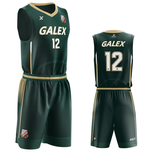 갈렉스 커스텀 농구 유니폼 세트 그린 GB3208 GN