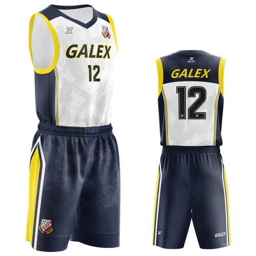 갈렉스 커스텀 농구 유니폼 세트 네이비 GB3205 NV