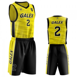 갈렉스 커스텀 농구 유니폼 세트 옐로우 GB2210 YE