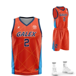 갈렉스 커스텀 농구 유니폼 세트 레드 GB2206 RD