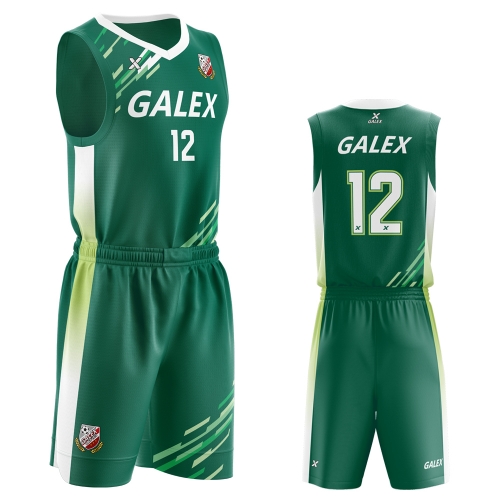 갈렉스 커스텀 농구 유니폼 세트 그린 GB4207 GN