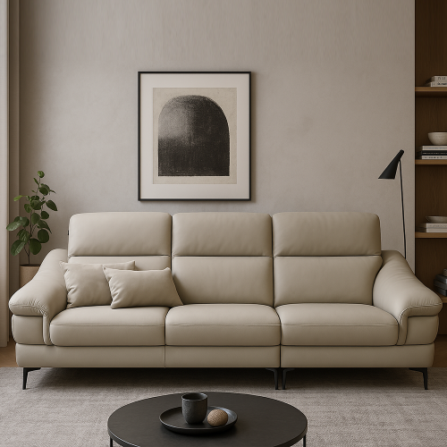 산토 가죽 소파 [4인]