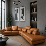 루이 가죽 소파 [코너]