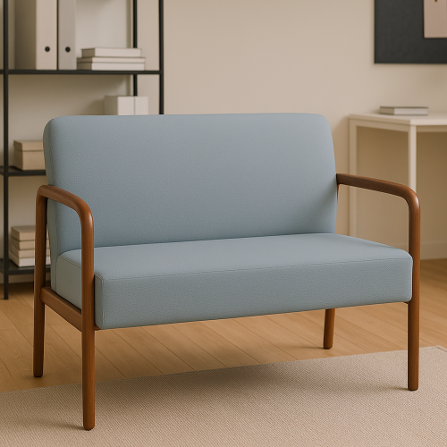 레스트 2인 가죽 소파