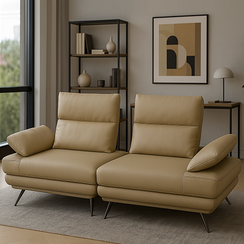 소피 3인 가죽 소파