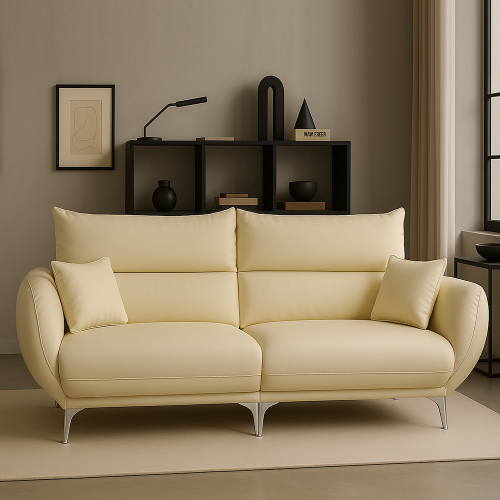 쏠라 3인 가죽 소파