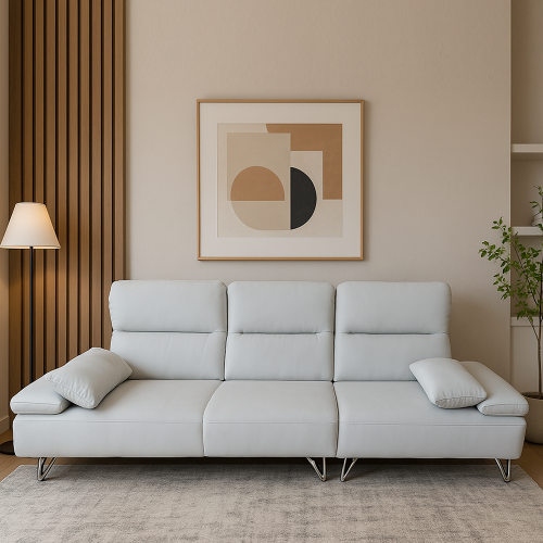 아인 4인 가죽 소파