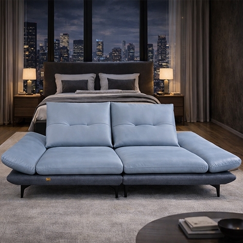 첼로 3인 스윙 가죽 소파