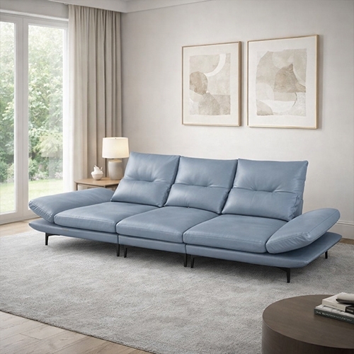 첼로 4인 스윙 가죽 소파