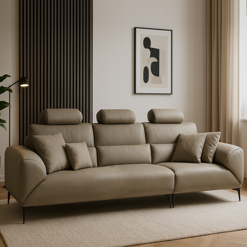 클라우드 4인 가죽 소파