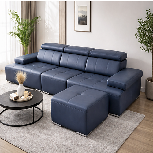 토리노 4인 가죽 소파