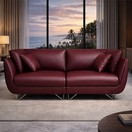 포그니 3인 가죽 소파