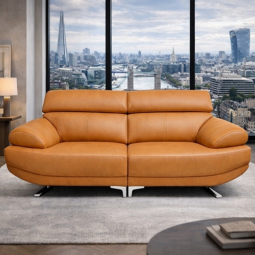 피렌체 3인 가죽 소파