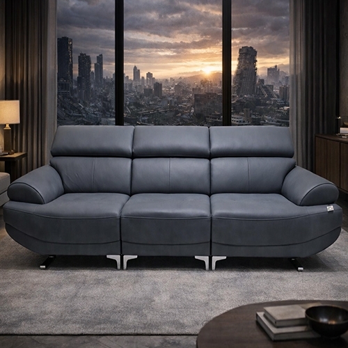 피렌체 4인 가죽 소파