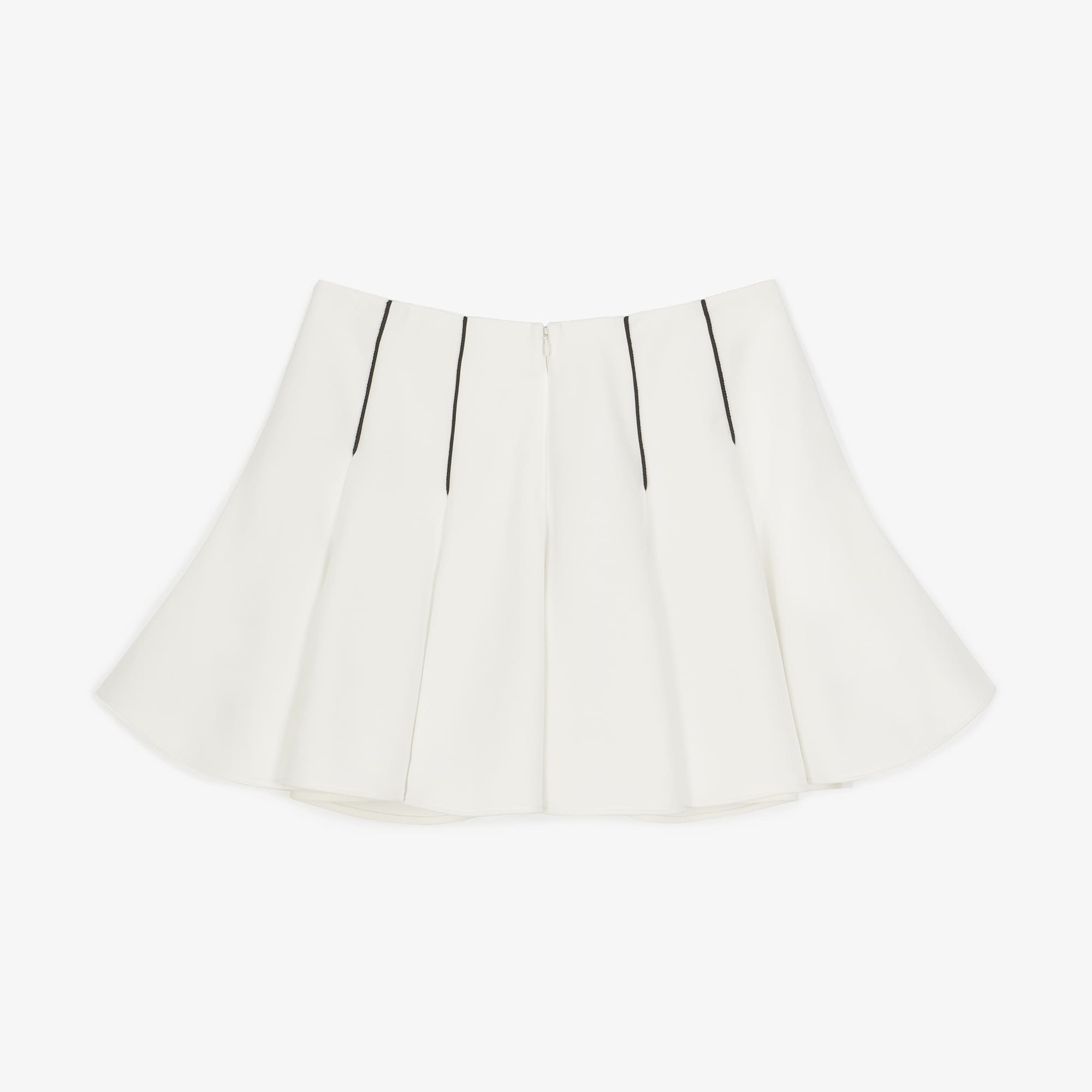 여성 풀 플레어 스커트_화이트