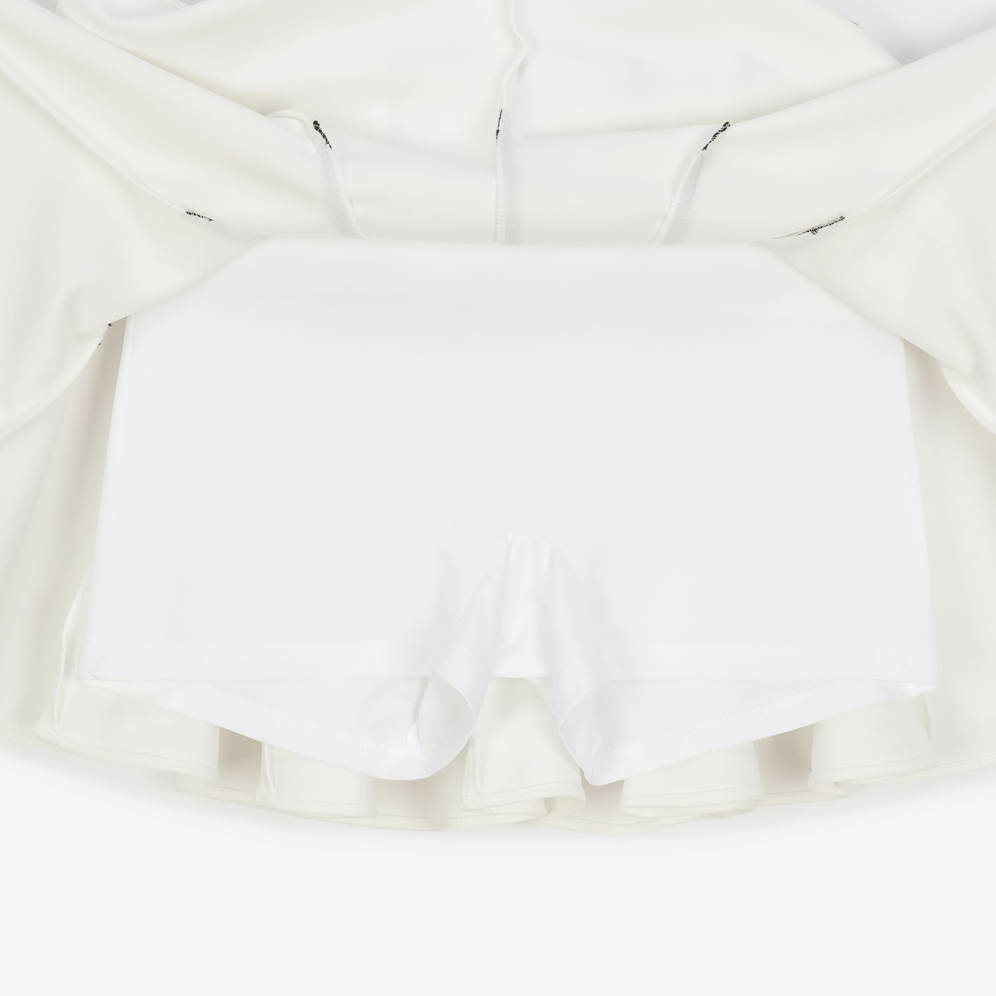 여성 풀 플레어 스커트_화이트