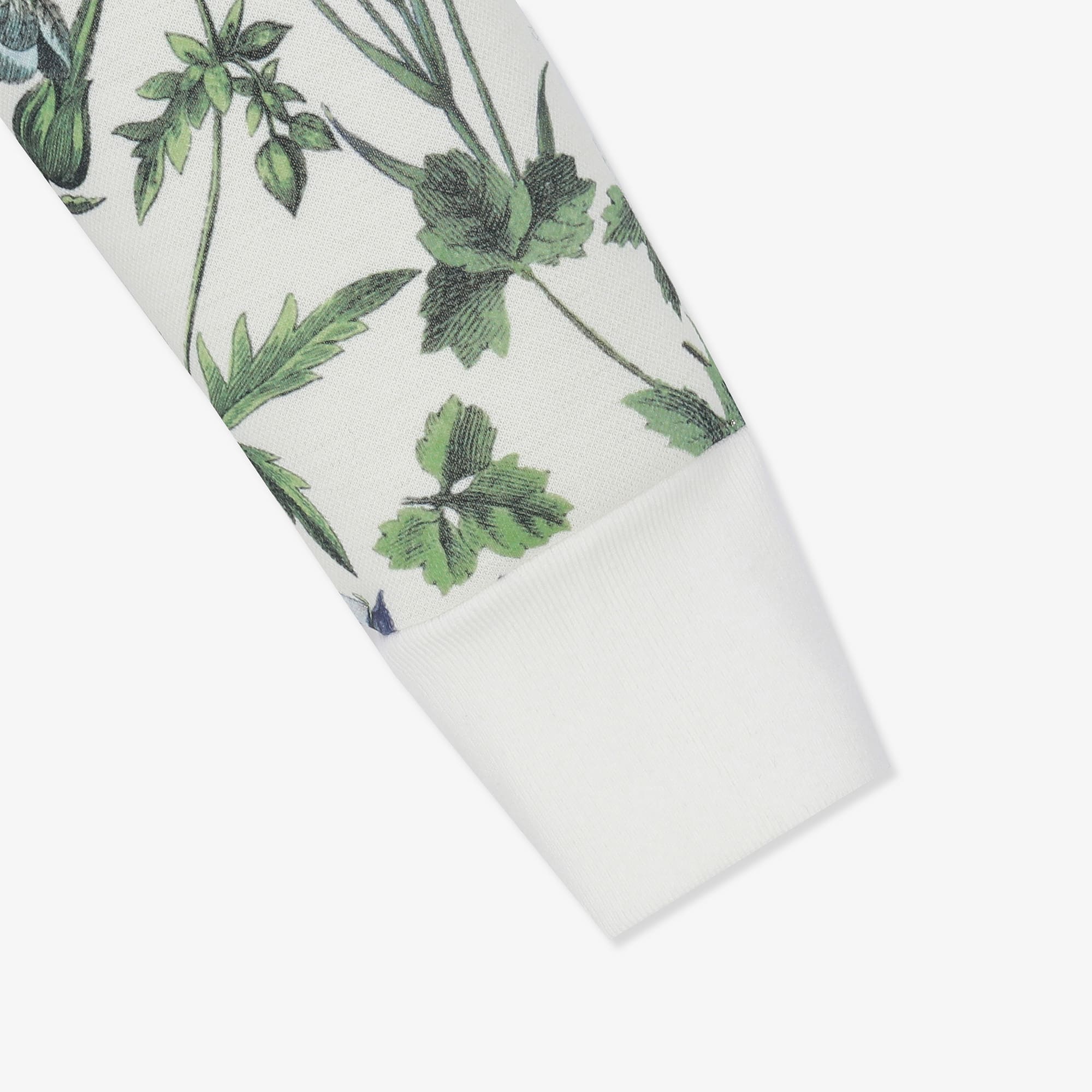 여성 컬러풀 플로럴 라운드 풀오버_라이트 옐로우