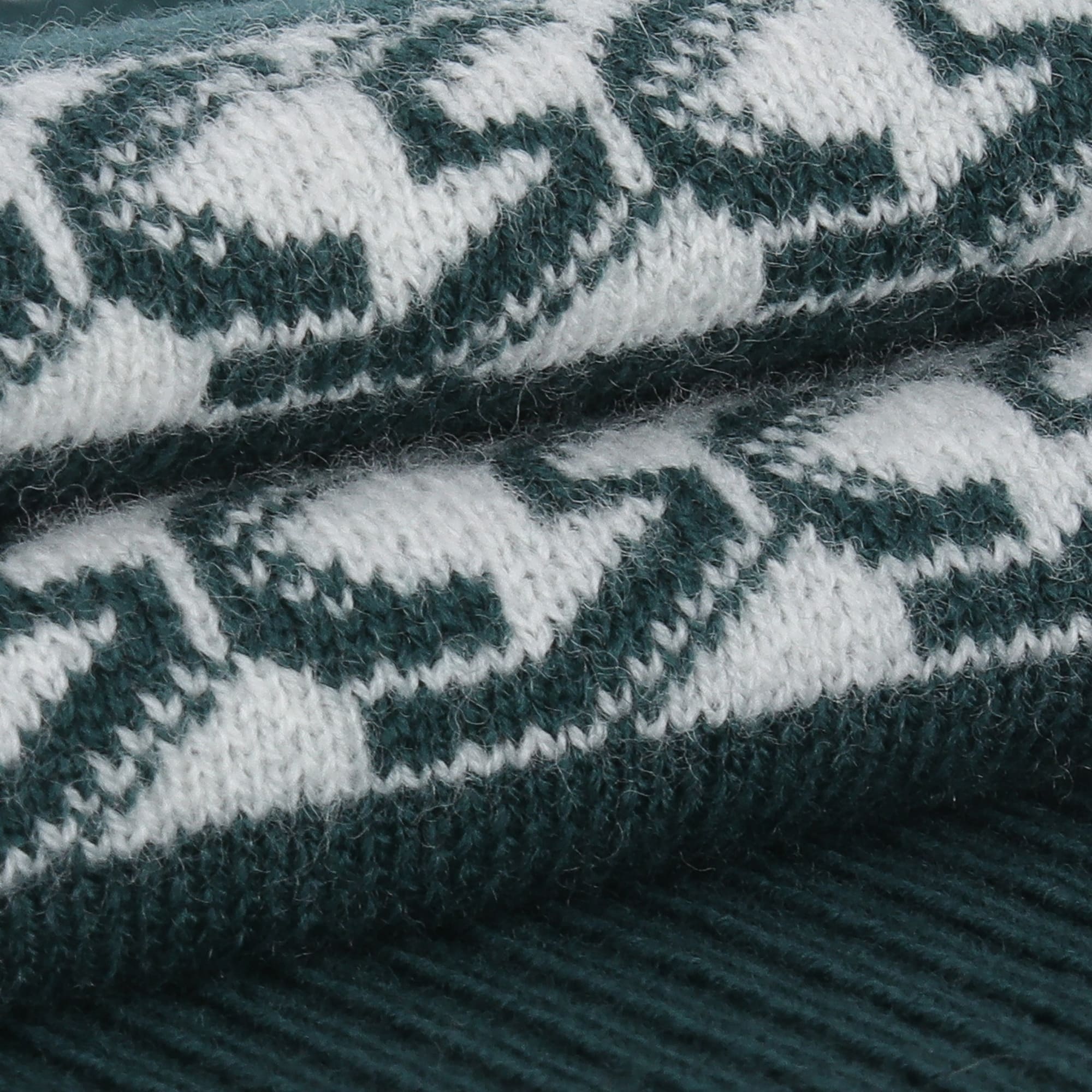 여성 SC체인 패턴 니트 베스트_다크 그린