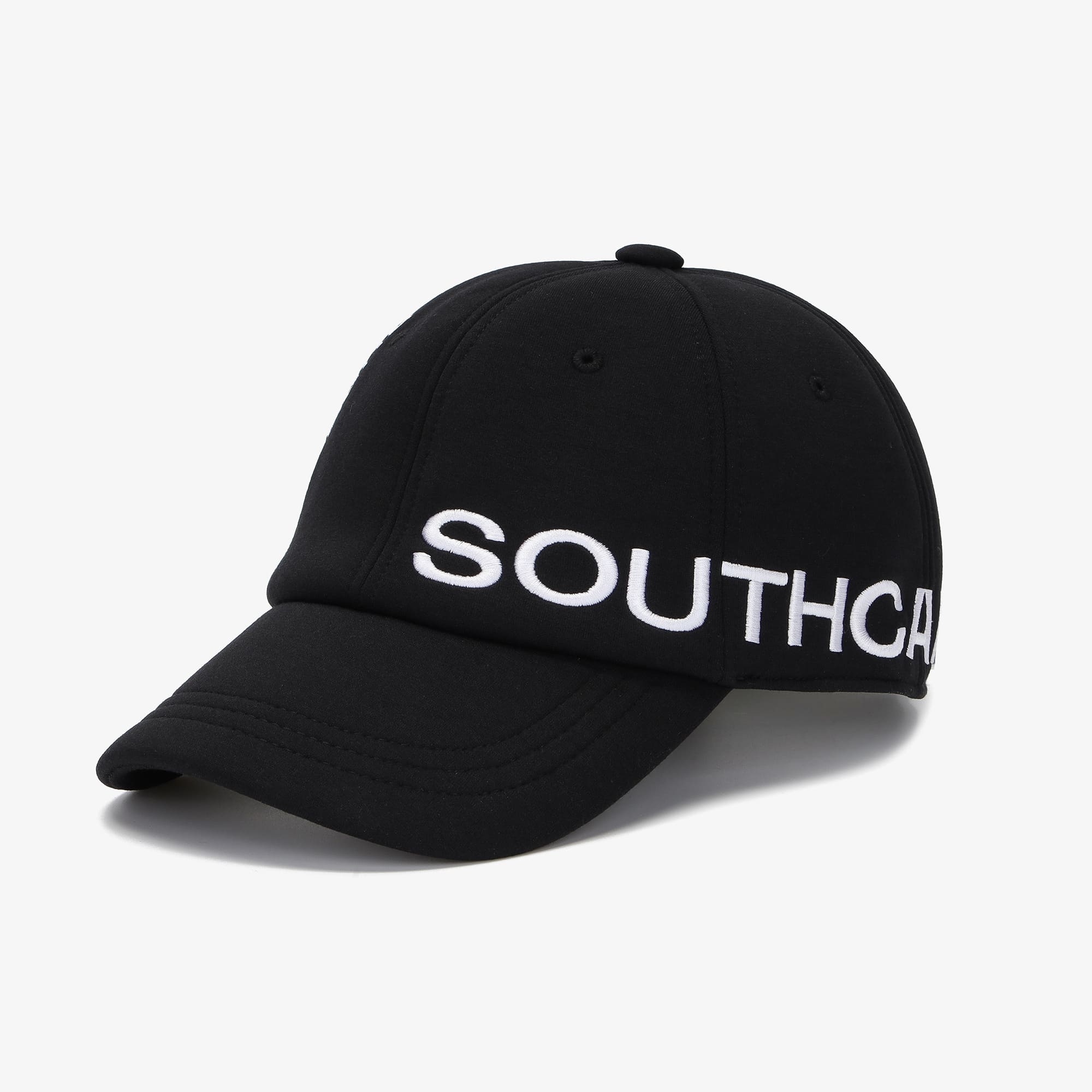 남성 사우스케이프 로고 자수 캡_블랙