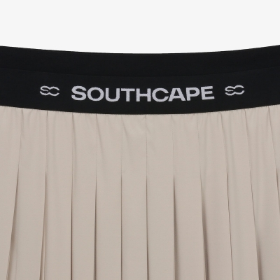 여성 밴딩 플리츠 스커트_라이트 베이지