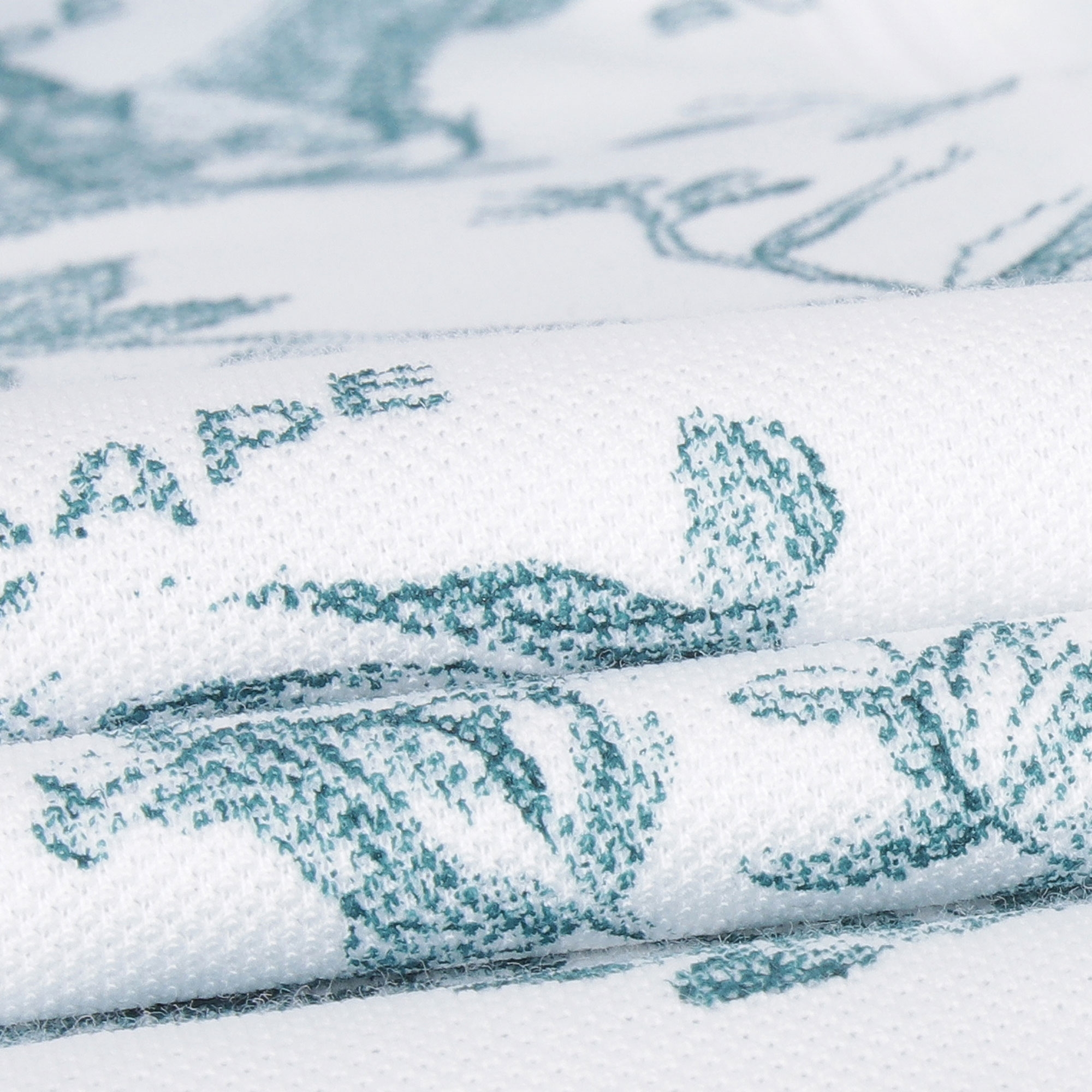 여성 네이처 프린트 하프집 티셔츠_그린