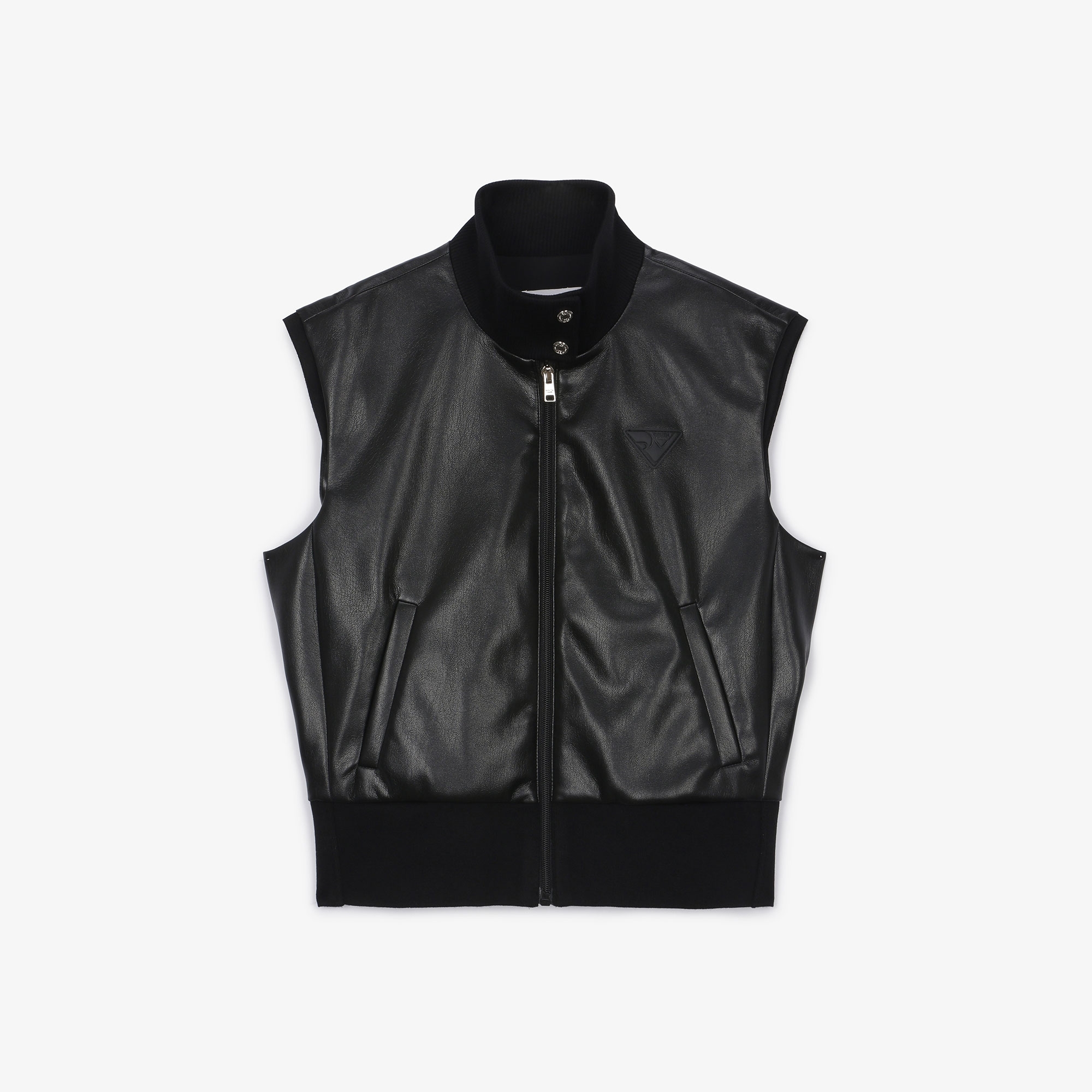 여성 아트로고 에코 레더 베스트_블랙