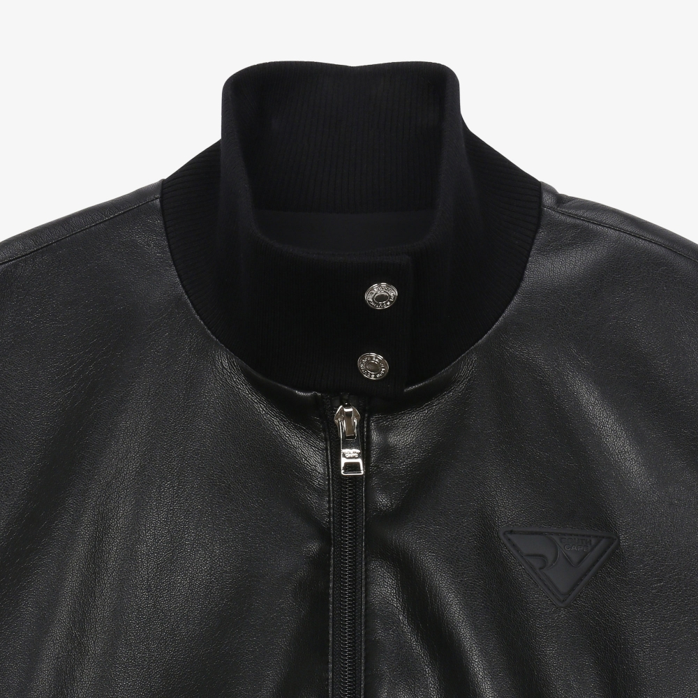 여성 아트로고 에코 레더 베스트_블랙