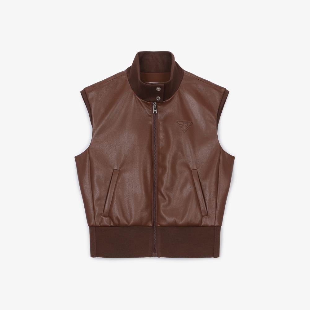 여성 아트로고 에코 레더 베스트_브라운