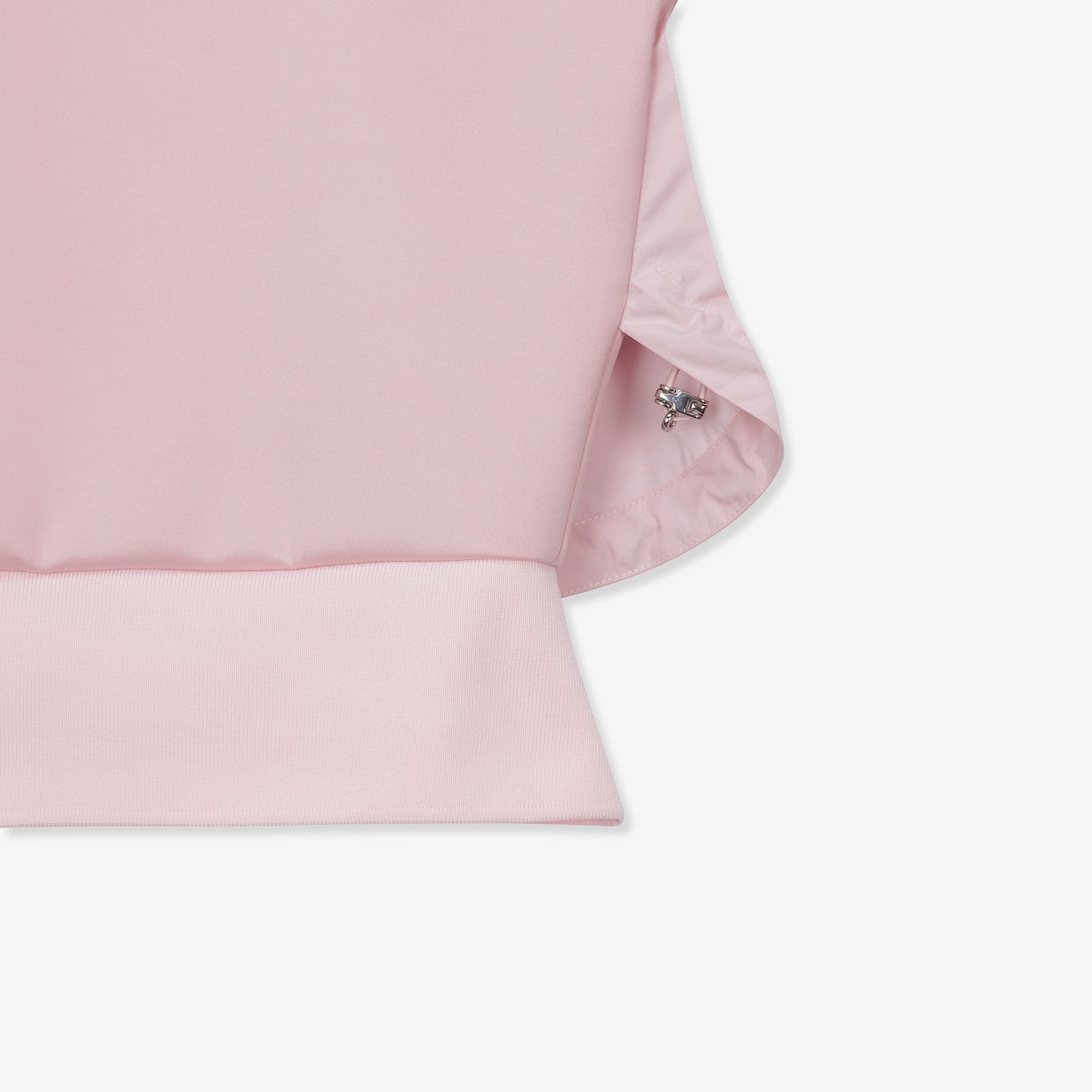 여성 아트로고 우븐 믹스 티셔츠_라이트 핑크