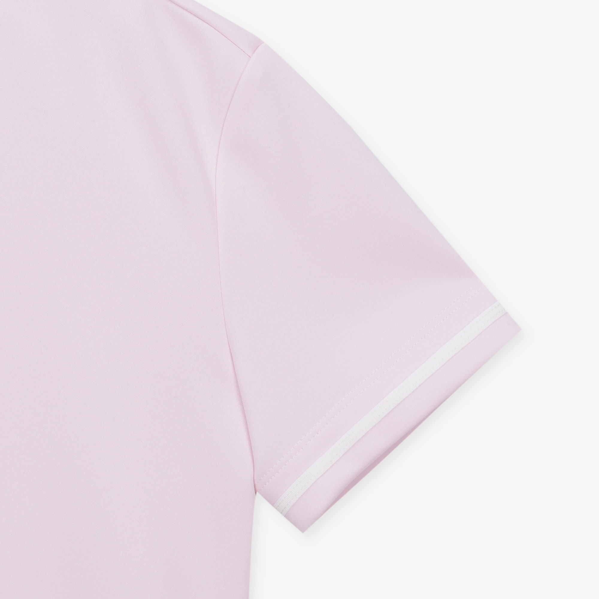 여성 로고넥 반팔 티셔츠_라이트 핑크
